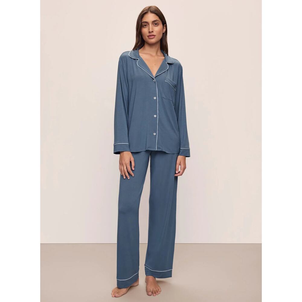Eberjey Pajama Set Gisele Tencel Modal Long PJ Set Gray